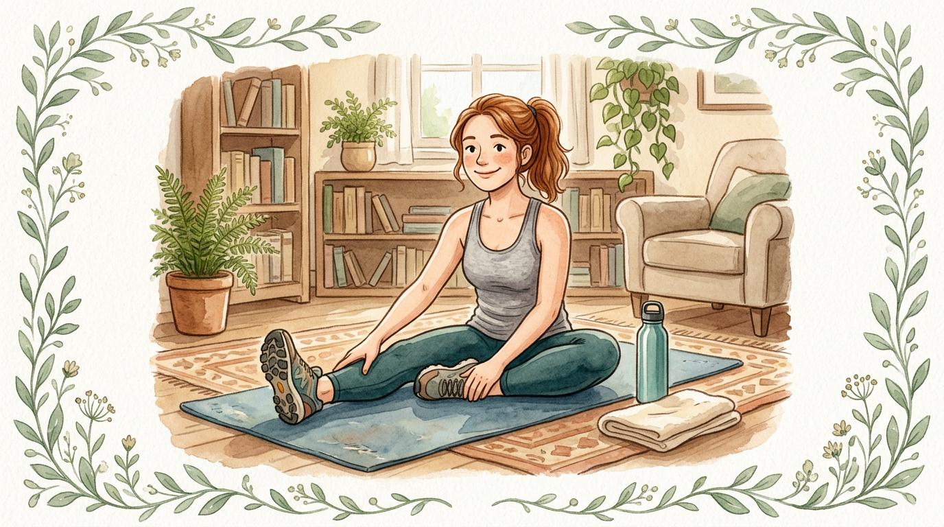 Watercolor illustration for the Wild Roots athlete recovery article.