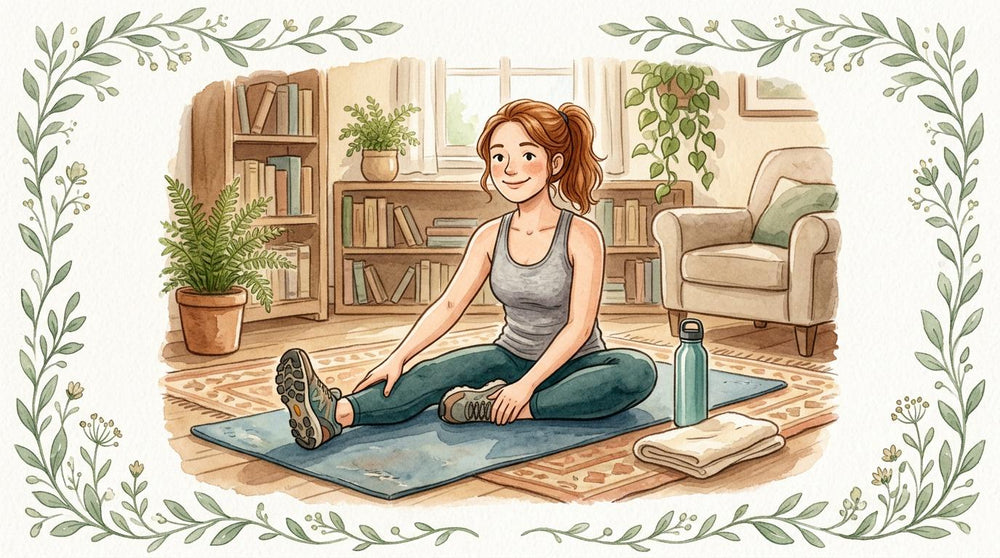 Watercolor illustration for the Wild Roots athlete recovery article.