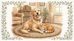 Watercolor illustration for the Wild Roots pet Hemp article.